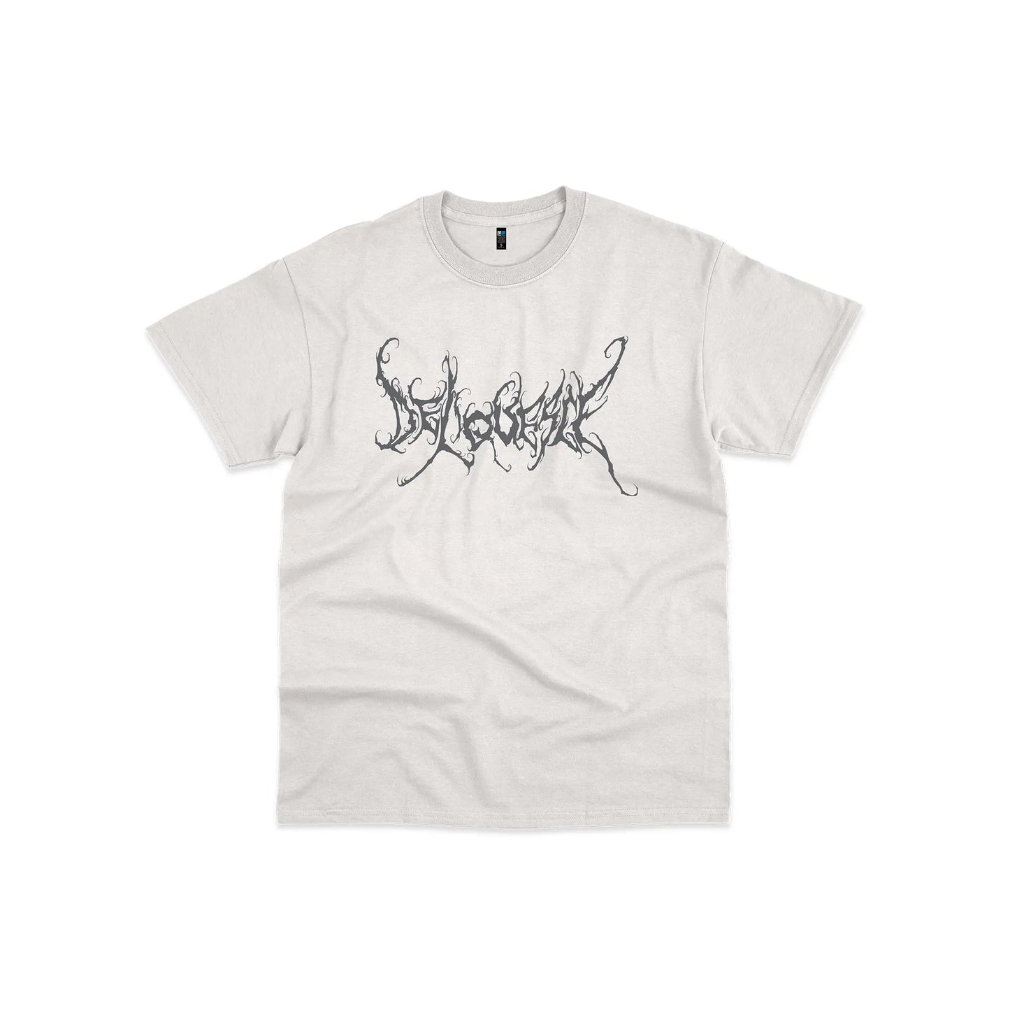 Deliquesce Oversized Cursed Logo Tee - Broken White Vicious Instinct
