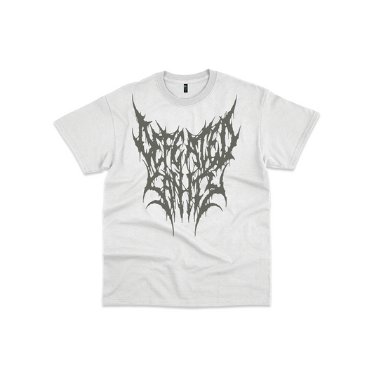 PRE-ORDER Defeated Sanity Oversize Logo Tee in Broken White Vicious Instinct