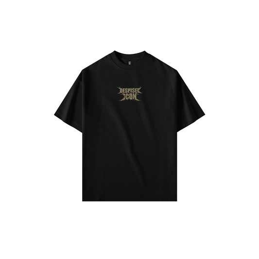 Despised Icon Oversize Logo Tee in Black with Embroidered Logo
