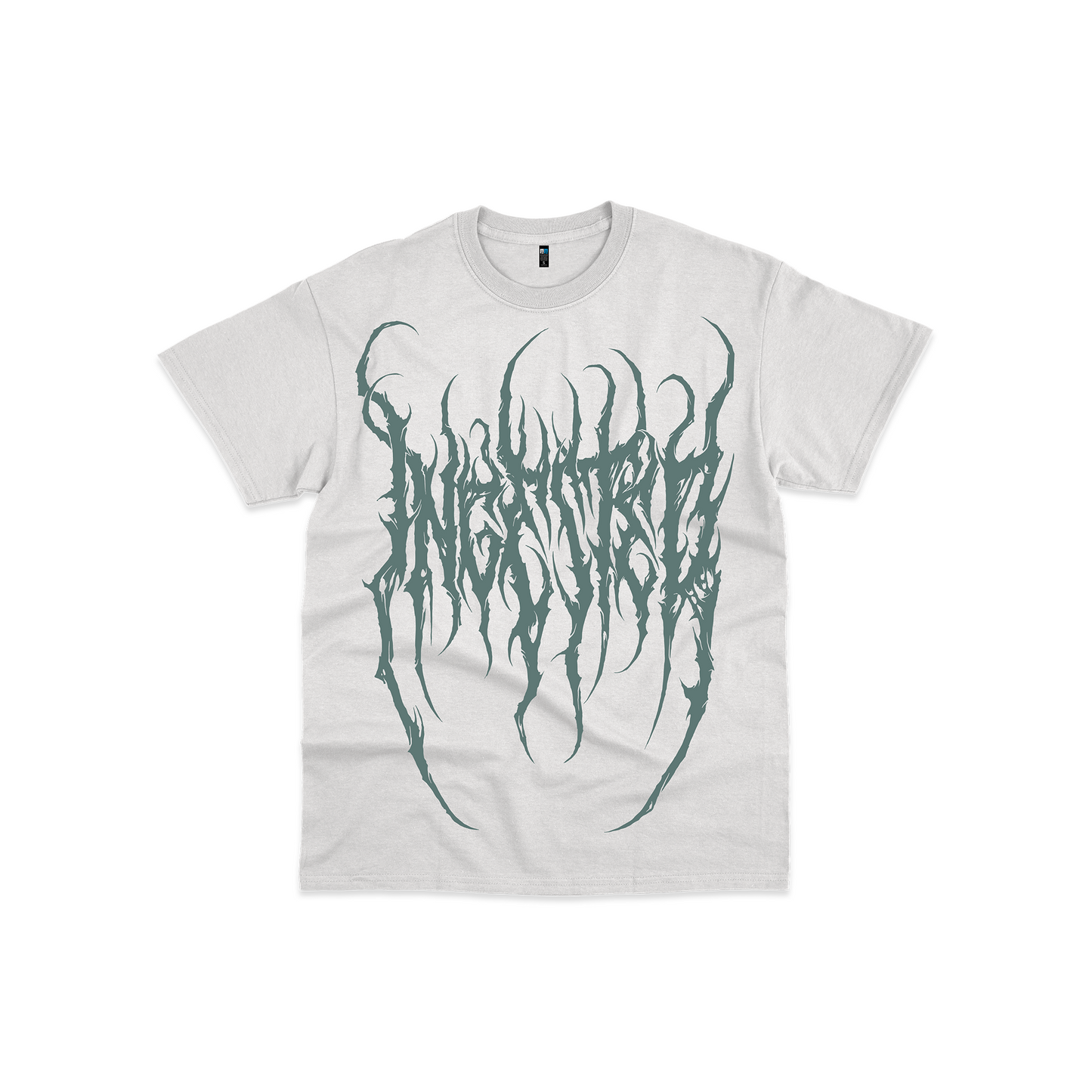 Ingested Oversized Logo Tee in Broken White