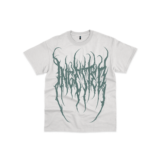 Ingested Oversized Logo Tee in Broken White